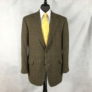 Brooks Brothers Glen Plaid Camel Hair Blazer